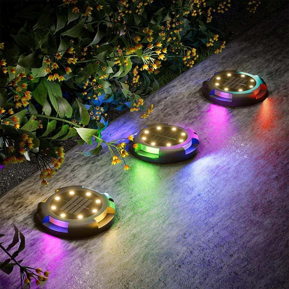 HQ SolarLighting LED Ground Light Pack for Pathway Garden Decoration