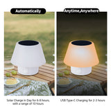 HQ Solar Lighting Portable LED Solar Table Lamp Indoor Outdoor Warm+White+RGB Night Light Xmas hqsolarlighting