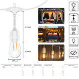 HQ SolarLighting 15M-240M Connectable LED Outdoor Festoon Lights Party Lights String Lights Dimmable HQ SolarLighting