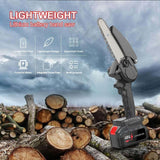 HQ SolarLighting 6" Cordless Electric Chainsaw + (2 FREE Batteries) - HQ SolarLighting