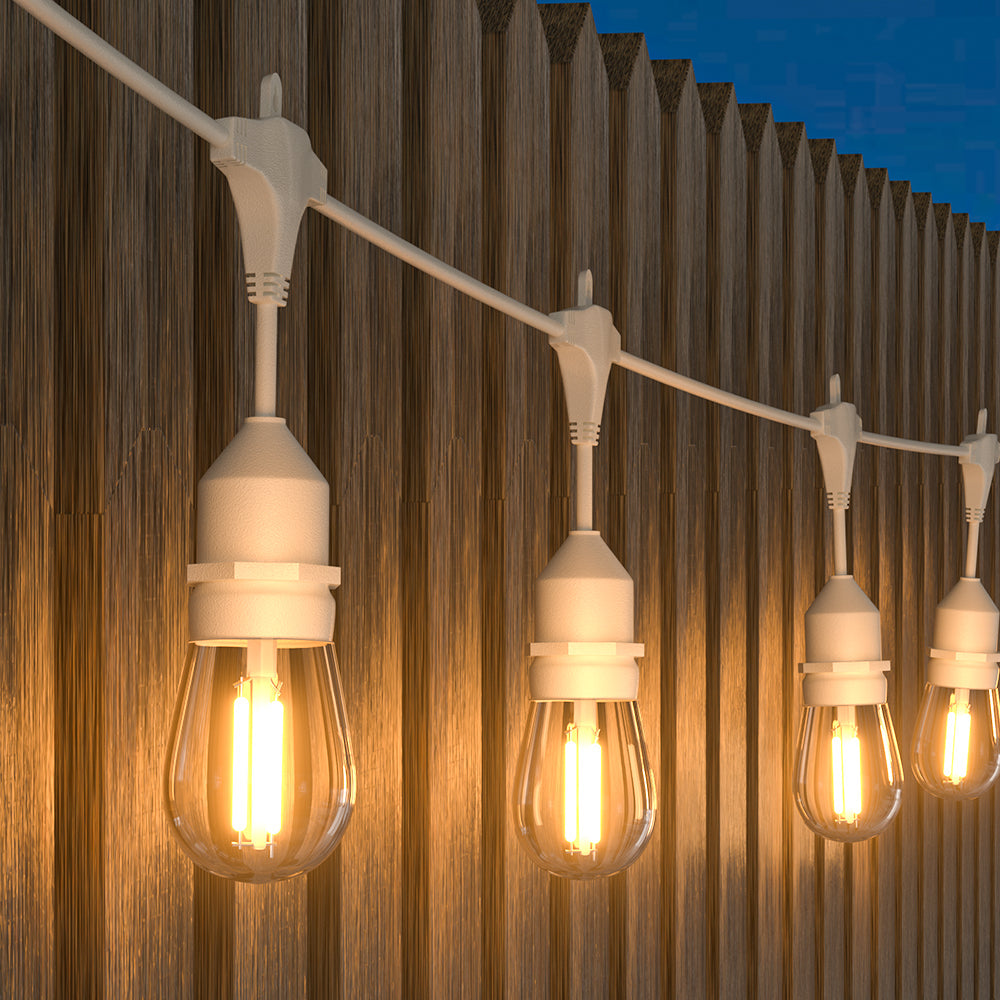 HQ SolarLighting 15M-240M Connectable LED Outdoor Festoon Lights Party Lights String Lights Dimmable HQ SolarLighting