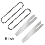 4/6 Inch Mini Chainsaw Chain Saw & Guide Bar for Electric One-Hand Cutter 4" 6" hqsolarlighting