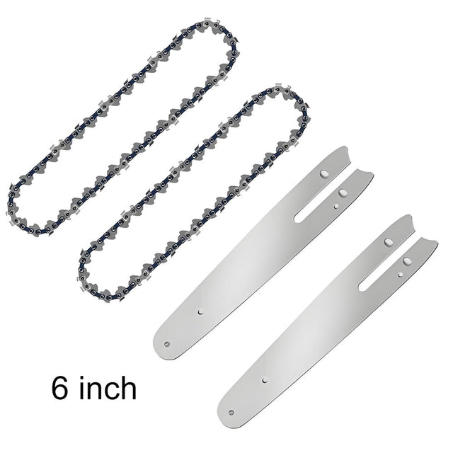 4/6 Inch Mini Chainsaw Chain Saw & Guide Bar for Electric One-Hand Cutter 4" 6" hqsolarlighting