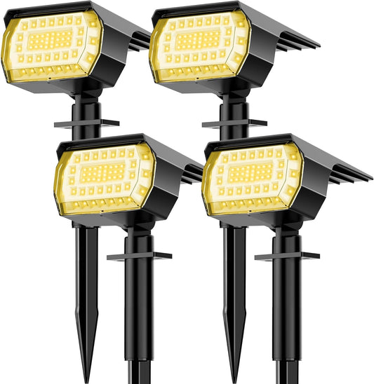 Solar Landscape Spot Lights Outdoor, IP65 Waterproof, Lights for Garden Gate Yard Garage Pathway Outside with 3 Lighting Modes [Warm White] soga