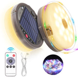 Solar Camping String Light, 12.8 M  Solar Portable Waterproof Camping Lights with Remote, USB Type-C Rechargeable Portable Camping Lights with 8 Lighting Modes for Garden Party Decorations soga