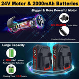 HQ SolarLighting Cordless Hedge Trimmer (+2 FREE Batteries) - HQ SolarLighting