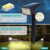 Solar Landscape Spot Lights Outdoor, IP65 Waterproof, Lights for Garden Gate Yard Garage Pathway Outside with 3 Lighting Modes [Warm White] soga