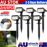 Solar Landscape Spot Lights Outdoor, IP65 Waterproof, Lights for Garden Gate Yard Garage Pathway Outside with 3 Lighting Modes [Warm White] soga