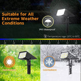 Solar Landscape Spot Lights Outdoor, IP65 Waterproof, Lights for Garden Gate Yard Garage Pathway Outside with 3 Lighting Modes [Warm White] soga
