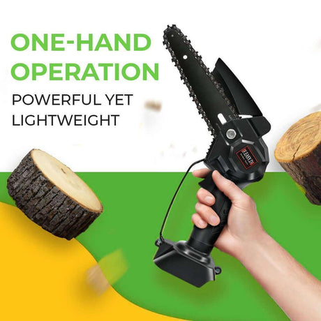 2 - in - 1 Cordless 6 - Inch Telescopic Chainsaw (+2 FREE Batteries) - HQ SolarLighting