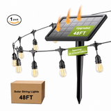 Solar festoon light set