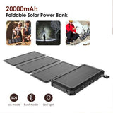 HQ SolarLighting Solar Charging Portable 20000mAh Power Bank Folding Solar Panels For Phones and Tablets - Hot products
