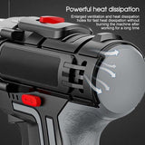 HQ SolarLighting CORDLESS DRILL HEAVY DUTY IMPACT DRIVER KIT BRUSHLESS HAMMER + 2 BATTERIES KIT - Hot products