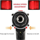 HQ SolarLighting CORDLESS DRILL HEAVY DUTY IMPACT DRIVER KIT BRUSHLESS HAMMER + 2 BATTERIES KIT - Hot products