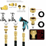 HQ SolarLighting Flexible Kink - Free Expandable Garden Hose (30m Extension) - HQ SolarLighting