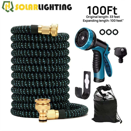 HQ SolarLighting Flexible Kink - Free Expandable Garden Hose (30m Extension) - HQ SolarLighting