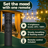 Remote brightness and timer